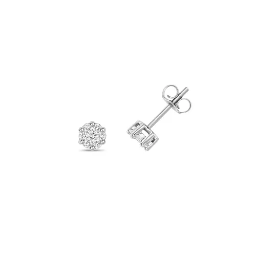 White Gold Diamond Studs 0.32CT